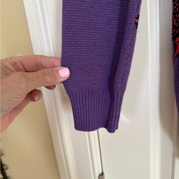 Vintage Betsey Johnson Pterodactyl Dinosaur 80s Punk Rare Sweater Dress Sz L - Picture 7 of 9